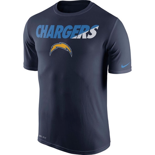 NFL Men's Los Angeles Chargers Nike Navy Blue Legend Staff Practice Performance T-Shirt